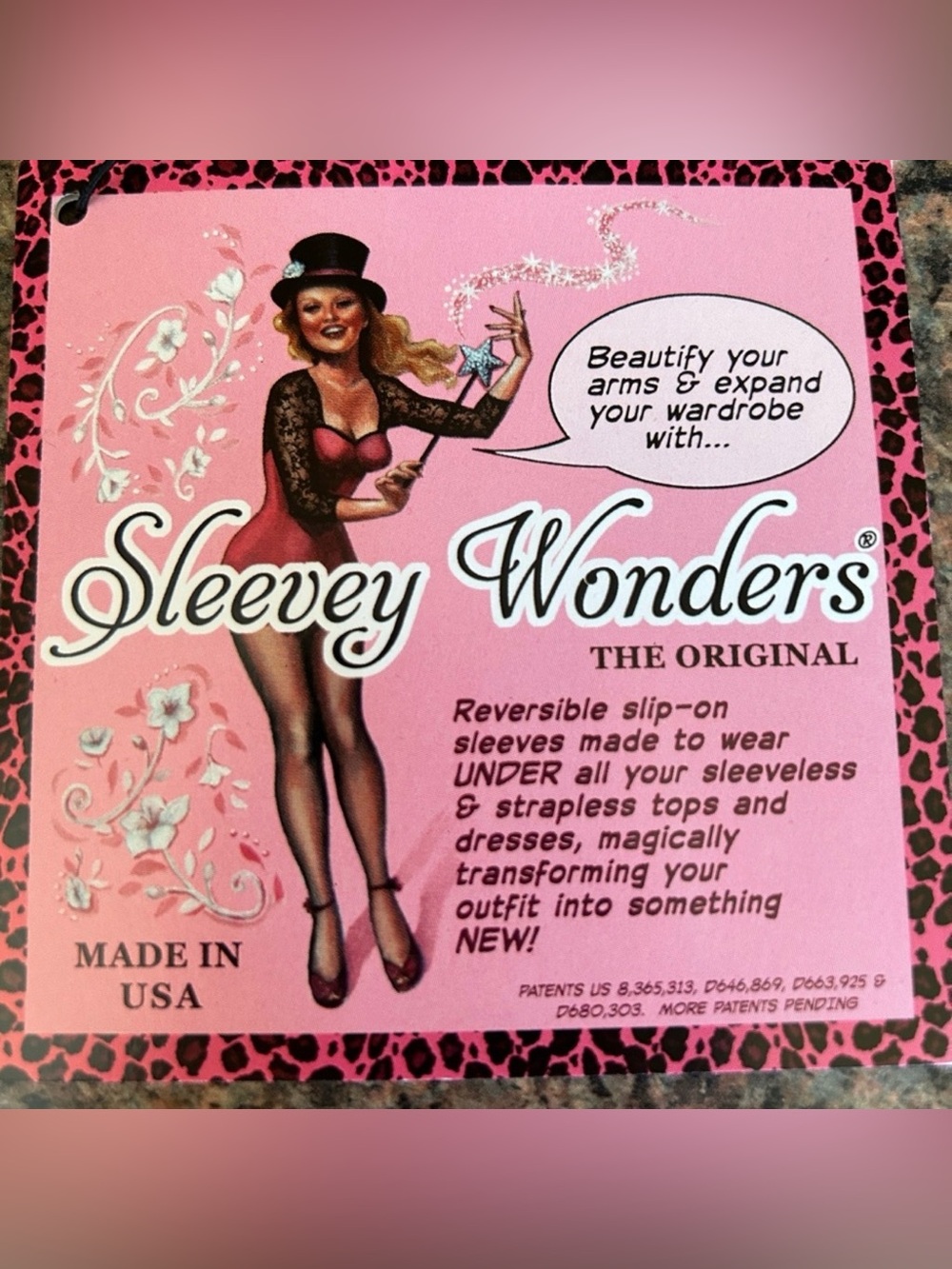 NWT Sleevey Wonders magical arm coverage for sleeveless outfits size L in black